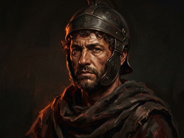 Artistic portrait of Hannibal Barca